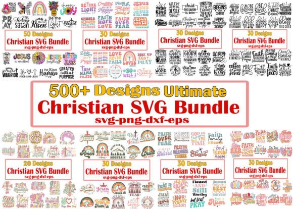 500 Ultimate Christian Retro SVG Bundle: A Powerful Resource for Creative Expression and Business Needs