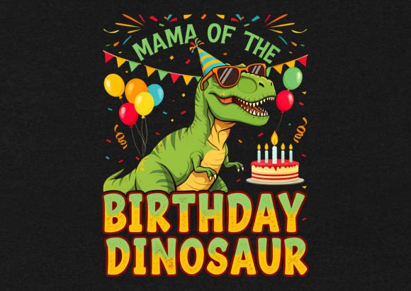 Birthday Dinosaur T-Shirt Design: Merging Nostalgia and Modern Creativity for a Unique Merchandise Trend