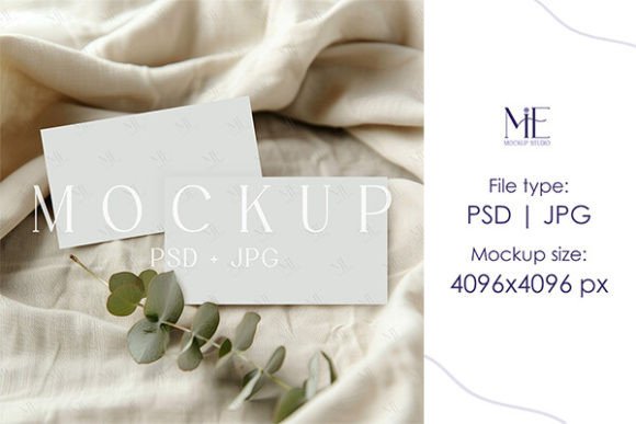 Boho 3.5x2 Business Card Mockup: A Creative Tool for Instant Design