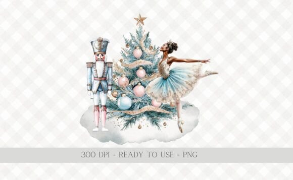 Elegant Nutcracker Ballet Christmas PNG: A Versatile Design for Holiday Creations