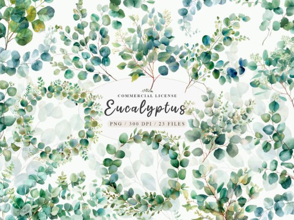 Eucalyptus Bundle and Clipart for Stunning Design Projects
