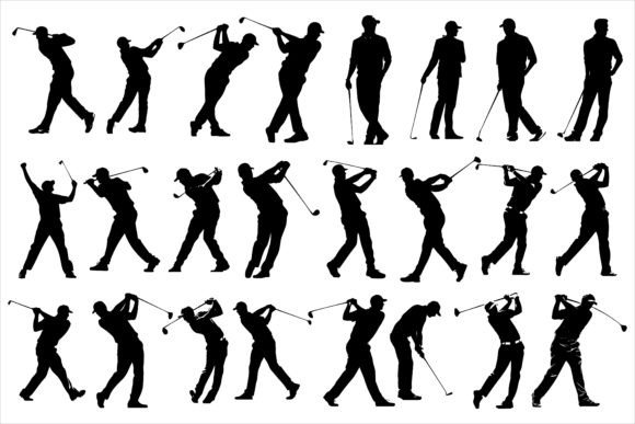 Golfer Player Silhouette Vector: A Versatile Design Asset