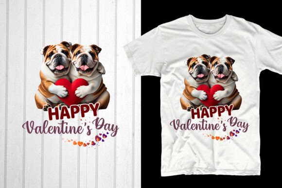 Happy Valentine's Day English Bulldog Design