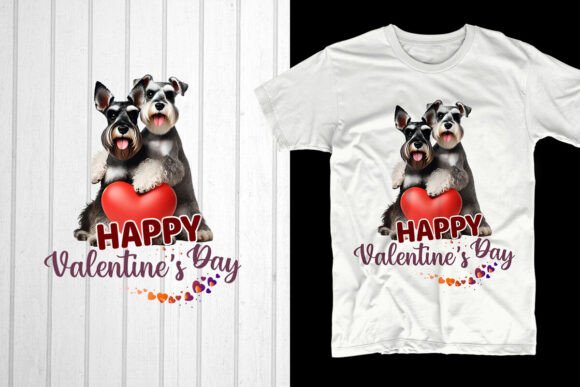 Happy Valentine's Day Schnauzer Couple – A Strategic Design for Your POD Business