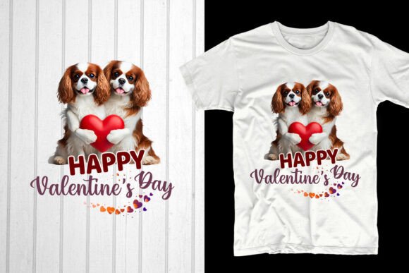 Happy Valentine's Day with a Touch of Cavalier King Dog Elegance