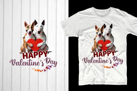 Happy Valentine’s Day, Bull Terrier Dog: A Trendy Design for POD Entrepreneurs