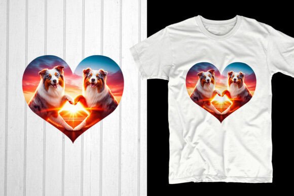 Happy Valentine’s Day: Celebrate with the Aussie Dog Couple Design
