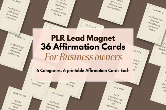PLR Lead Magnet Business Affirmations: A Practical Tool for Entrepreneurs
