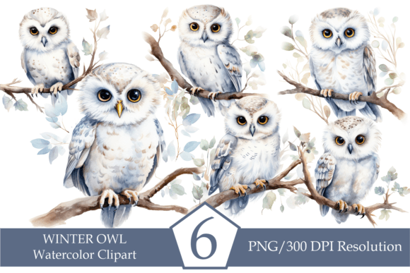 Watercolor Winter Owl: A Creative Design Bundle for Artists and Entrepreneurs
